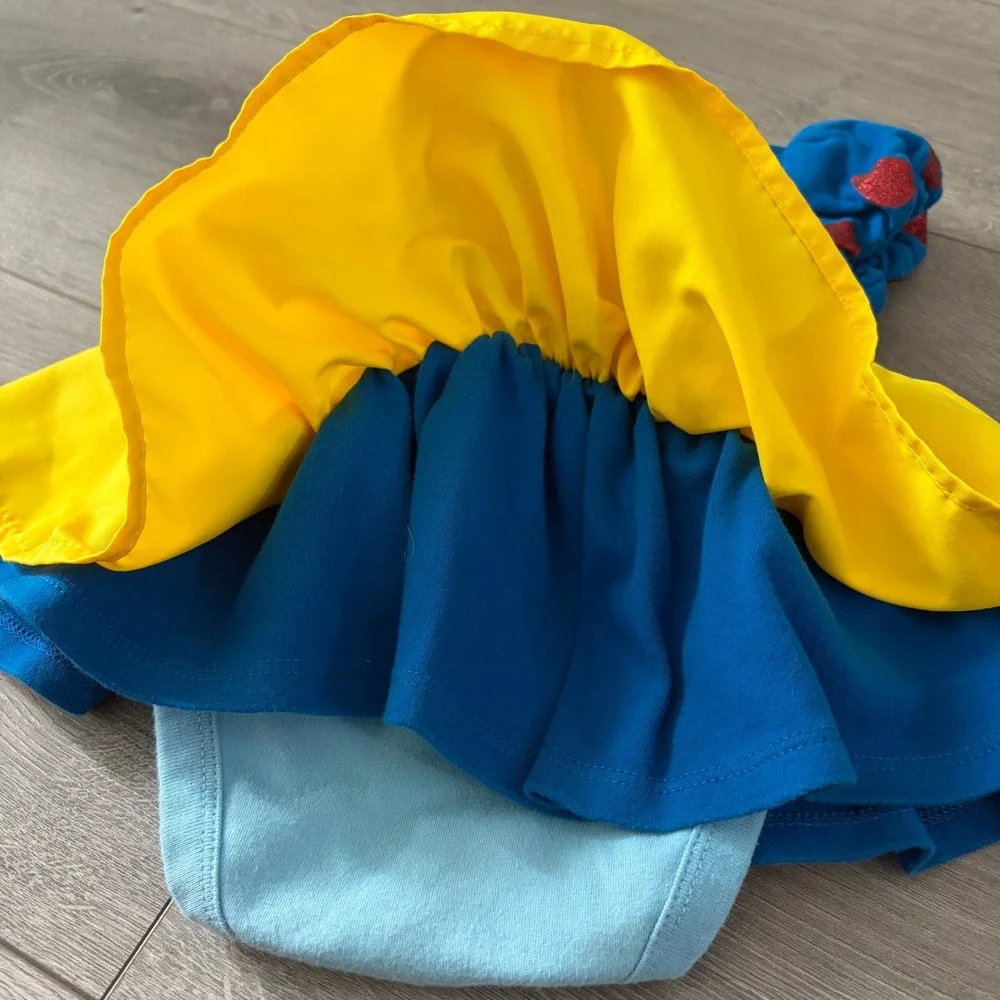 Disney Baby Snow White Princess Costume Dress Bodysuit 9-12M Halloween Cosplay